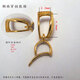 Congye 18k gold buckle pendant buckle head jade pendant necklace buckle jade melon seed buckle straight hole buckle oblique hole jade buckle diy follow the store + favorite (free installation)