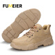 Fumeer labor insurance shoes men's steel toe caps, anti-smash, anti-puncture, waterproof, lightweight, safe work site functional shoes 111542