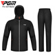 PGM高尔夫套装男款雨衣防雨全身装备上衣裤子整套服装 YF689-黑色 2XL