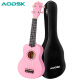 AODSK AUS-KT5PK Ukulele Beginner's 21-inch Mini Guitar Upgraded Pink