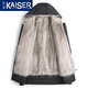 凯撒（KAISER）银蓝水貂内胆派克服男貂皮大衣连帽尼克服整貂皮草风衣干部外套冬 黑色银蓝（袖子加水貂） 175/XL 适合体重130-145斤