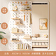 
Shantoulin Village PY hole board wall with mirror solid wood entrance door rack dressing mirror integrated entrance door clothes shipping whole package delivery-wood grain color 12035