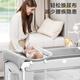 ULOP crib, mobile splicing bed, multifunctional folding bed, baby's sleep artifact, newborn cradle, baby supplies, birth crib rocking bed + waterproof fabric + mattress + mosquito net, cocoa mattress for free by posting pictures during the activity