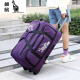 Kangaroo trolley bag Oxford cloth travel bag unisex boarding business bag travel waterproof foldable dark purple 28 inches