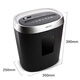 Deli paper shredder office mini portable household particle small high-power paper document shredder commercial confidential powerful paper shredder