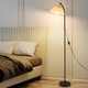 Falten-Stehlampe postmoderne kreative Wohnzimmerlampe warme Atmosphäre Schlafzimmer Bettlampe Zhongshan Lampe 1396-Drei Farben-12W