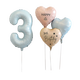 
Very happy birthday party digital balloon scene layout large-size photo props for boys, girls and children aged one year old retro blue love combination-digit 2
