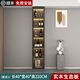 OPPEIN solid wood side cabinet wall integrated cabinet modern simple light luxury living room tea wine cabinet storage cabinet storage cabinet style 15280*40*220 solid wood/Sunfeng