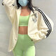 
Adidas Clover Jacket Women's Summer New Sportswear Fashion Casual Comfortable Stand-alone Jacket JI9767 JI9768 Han Yu White M