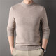 Dongguan Dalang sweater men's thickened full wool sweater high-end half turtleneck autumn and winter machine washable warm solid color knitted black XL-140-160Jin Jin equals 0.5 kg