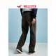 Hollister25 Frühlings- und Sommer-Baggy-Stil Amerikaner Retro Old Jeans Herren Ki331-5024 Wäsche schwarz 32 /32 180 /82a