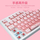 
Daeryou EK829 <Chunshan Sakura Snow> Theme Cute Pink Wired Wireless 87/104 Mechanical Keyboard Girls Gift Office Typing Computer Esports Games General Chunshan Sakura Snow [104] Key Wired Version Qingxun
