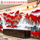 鸿运当头十字绣新款红运风景山水画适合客厅书房办公室线绣新 【丝线-满绣】194*753厘米3股绣+