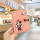 Reisepass-Schutzhülle, Cartoon-Pass-Schutzhülle, Cartoon-Ticket-Aufbewahrung, niedliche Reisepass-Karte, stehend, Minnie, Pink
