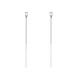 BJYLS999 Pure Silver Water Drop Ear Wire Women's Foot Silver Earrings Temperament Long Earrings New Fashion Tassel Earrings for Ear Hole Support S999 Pure Silver Water Drop Ear Wire