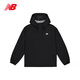 NEW BALANCE/NB Woven Jacket 男经典简约休闲运动卫衣连帽外套 NAE12041-BK 黑色 M