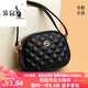 Kangaroo Light Luxury Marke Echtes Leder Rundtasche Frauen 2023 Neue Mode Sommer vielseitig weiche Leder One-Shoulder Crossbody Tasche Dreischichtig Beige