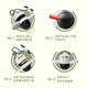 Yu Hao Jumping Ball Children's Elastic Balance Ball Flashing Light Sports Frog Jumping Pole Long-Height Magic Equipment Bounce Ball Panda Style (Thickened Explosion-proof)