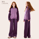 Disney Girls Sports Set Children's Autumn Casual Jacket Pants Two-piece Set X82258 Purple 120cm