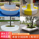 XMSJ Fibre-verre Piscine Piscine Sage de banc extérieur Mall Meichen Leisure PARK PARK SQUAGE POT ROND POT LED DE FLOORT DE FLORM 14070