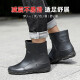 Botas de lluvia de fútbol botas de lluvia para hombres zapatos de agua para hombres tubos mediados de los zapatos impermeables para el agua de los adultos botas de agua de agua zapatillas de goma de moda botas de agua