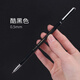 Pen de metal pesado Barra delgada Barra neutral de 0.5 mm Firma de la oficina Firma del lápiz Pen con lápiz negro Jeringa completa Pen Girl's Heart Pen KX5009 Metal KX5009 Metal Pen-Silver Single (0.5 mm Negro)