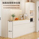 Guisenbao (GUISENBAO) solid wood side cabinet cupboard storage tableware cabinet kitchen cabinet combination cabinet cream style storage cabinet multi-layer finishing cabinet solid wood white A style 80cm double door side cabinet (deposit)