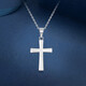 Mengjinyuan platinum PT950 cross pendant platinum necklace men and women wide pendant for girlfriend