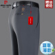 Pier Cardin 2025 pantalones delgados de primavera y verano de la primavera y verano de mediana edad pantalones casuales elásticos no-hierro pantalones rectos ropa de verano 686a negro 32