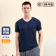 Little nurse short-sleeved vest men's v-neck elastic slim classic versatile bottoming shirt for men