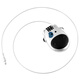Auburn retractable steel cable padlock password lock gym helmet lock anti-theft window lock ski lock 108 silver