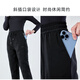 Duck Down Pants Women's 2023 Winter New Plus Down Thickened Warm Straight Pants Long Pants Women's Down Pants Black 2XL