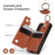 Jinhao eignet sich für Samsung Z Fold5 Mobiltelefone Hülle Pensteckplatz-Brieftasche Klappschirm Fold4/3 Vollinclusive Anti-Fall-Schutzhülle Ringhalterung High-End-Mode-Mode-Brieftasche Mobiltelefon Leder-Hülle Ringschutz Hülle Brown Samsung Fold5