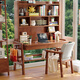 Kao solid wood desk bookshelf bookcase integrated study table student home lifting desk computer desk 888#1.2 meters