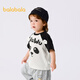 Balabala baby t-shirt baby tops girls clothes boys short sleeves 2025 summer clothes sweet and cute 209225117202