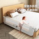 
Beiyixiong Beeio bed fence baby crib guardrail baby anti-fall children's bed guardrail bed side baffle bed fence without hole punching 1.5 meters gray elephant [upgraded large column + U-shaped base without hole punching]