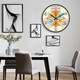 Pengchuang Light Welfare Ziwu Liuzhu Uhr Health Club Wanduhr Moderne Schönheitssalon Automatische Uhr A728 Schwarz [Radiowellenbewegung Automatische Zeit] 8 Zoll (Durchmesser 20 cm)