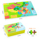 Junkai Children's Puzzle 8-12 ans Intelligence bébé Développement du cerveau de fer Box Box 8 ans Girl Early Education Building Bloum Blocs Toys 60 Sirène rapide