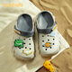 Balabala Dinosaur Children's Croc Shoes Baby Slippers Boys' Indoor Soft-soled Anti-Slip Sandals Slippers for Middle-aged and Older Boys Boys to Wear Summer