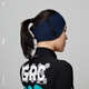 GRC unrestrained cycling earmuffs in autumn and winter fleece warm double layer protection bicycle riding ear protection men and women Black L/XL