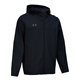 Under Armor UA Sports Jacket Men's Early Spring Velvet Hooded Woven Jacket Outdoor Windproof Casual Sportswear Black 24600408-001 XL (Recommended weight 160-180Jin Jin equals 0.5 kg)
