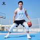 Kelme Basketball -Shorts Herren -Training lose Sporthosen atmungsaktive amerikanische Basketballhosen Achate Black XL