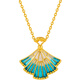 Saturday Blessing Meteor Fan Gold Necklace Women's Gold Pendant Birthday Gift Price A069667 Approximately 3.1g 40+5cm