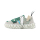 Zapatos de hombre feas y lindos de oetzi en verano, zapatos de lona de bloqueo de color versátiles pareja gelatina de dedo grande de la cabeza de moda
