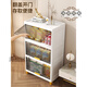 Japanese export narrow slit storage cabinet bathroom waterproof storage rack bathroom slit storage shelf toilet gray transparent丨30CM丨5 layers