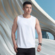 Longya 2 pieces-100 Second generation secret fiber quick-drying wide-shoulder vest for casual wear and comfortable solid color moisture-absorbent vest White 6XL Height 193 Weight 260-280 Jin Jin equals 0.5 kg