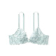 Victoria's Secret Floral Embroidery Fixed Strap Mesh Bra Water Blue Water Blue 70C