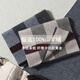 Ordo cashmere men's scarf winter thick plaid wool scarf men's birthday gift gray