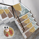 Little brown bear stair step mat, self-adhesive stair mat, non-slip household floor mat, step sticker, spiral staircase foot mat, silicone mat, accompanying late autumn, self-adhesive bottom, wipe clean, 55*22+4.5cm side fold