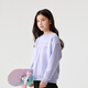 Balabala children's clothing children's sweatshirt autumn and winter 2024 boys and girls round neck pullover polar fleece top trendy 208424121216